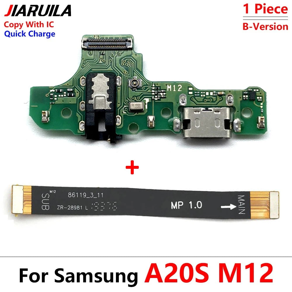 USB Charging Port Dock Charger Connector Main Board Flex Cable For Samsung A10 A20 A30 A50 A70 A31 A51 A71 A10s A20s A30s A21s Samsung phone repair parts