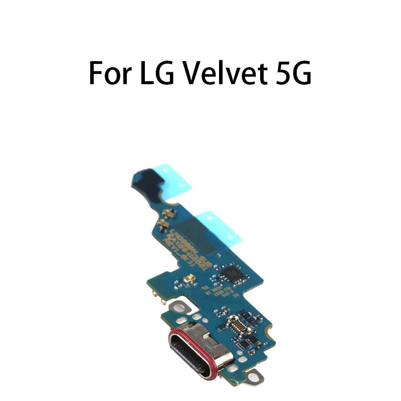 Original USB Charge Port Jack Dock Connector Charging Board For LG Velvet 5G / LM-G900N LM-G900EM LM-G900 LM-G900TM LG phone repair parts