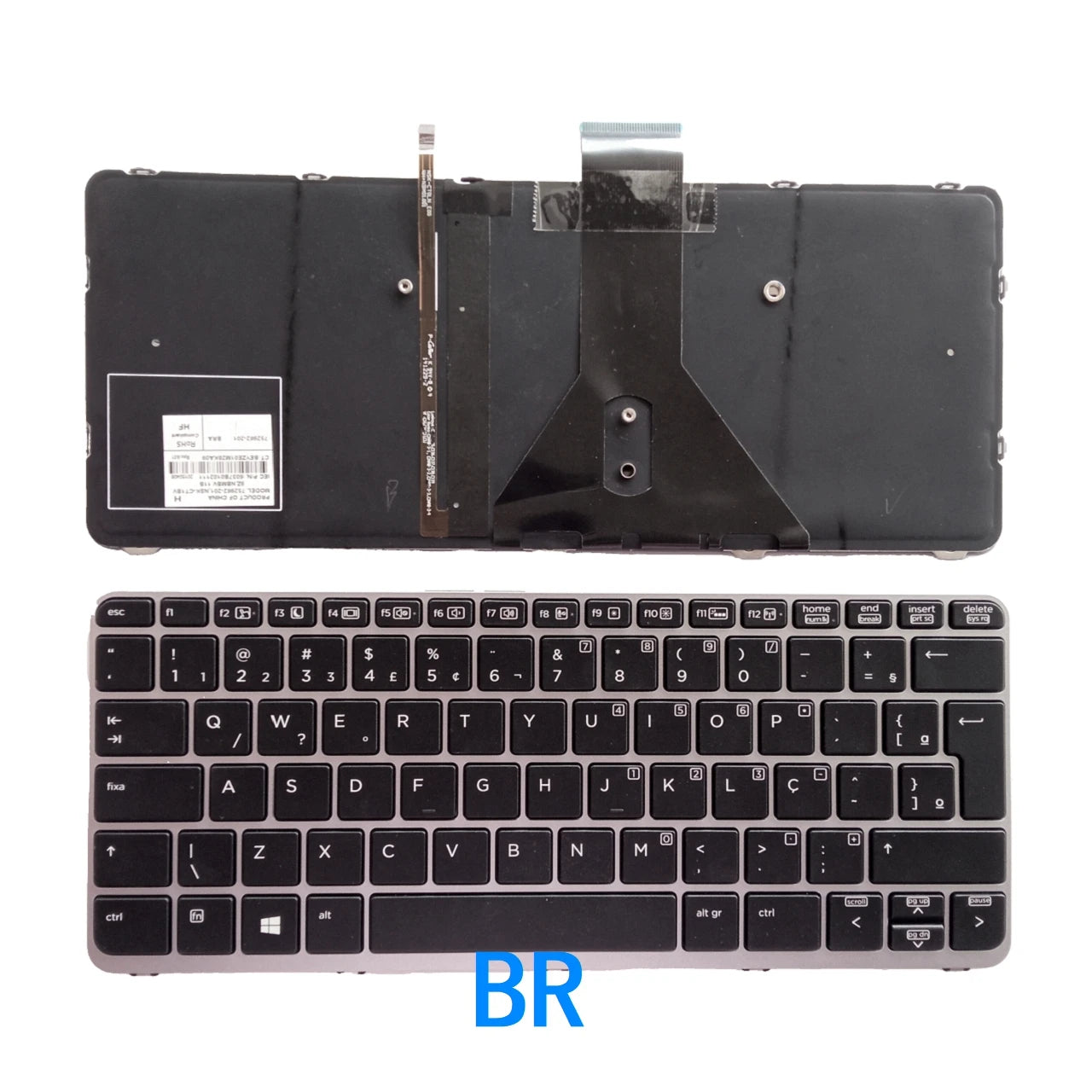 New US Spanish Arab Brazil Language  Backlit Keyboard For HP Elitebook FOLIO 1020 G1 1030 G1 752962-251  HP laptop repair parts