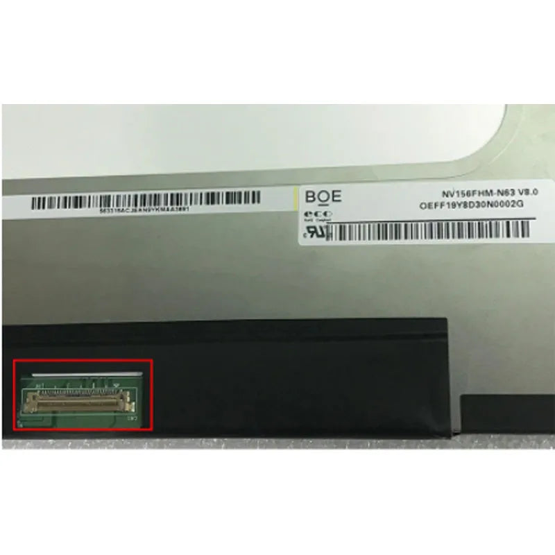 15.6' FHD IPS Laptop LCD Screen Panel NV156FHM-N63 V8.0 NV156FHM-N4H B156HAN09.1 FHD 1920*1080 30pins EDP 60HZ