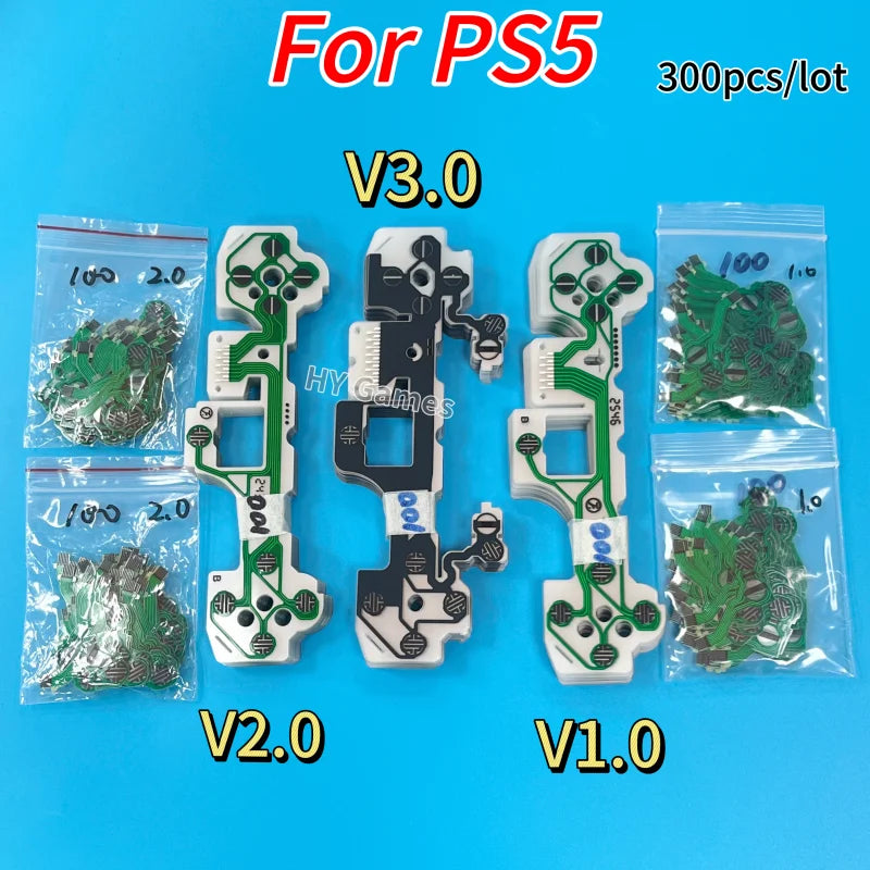 300pcs/lot Original New Conductive Film for PS5 Controller BDM 010 020 030 Flex Cable Button Ribbon Circuit Board Repair Part  Game console repair parts