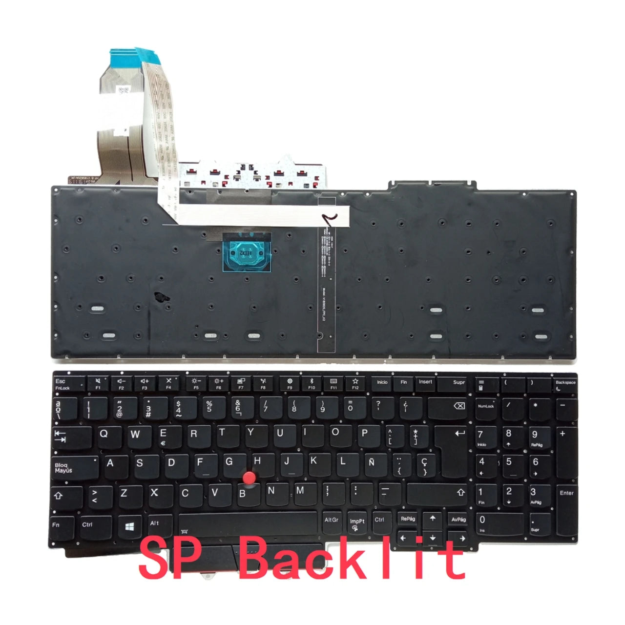 New US Russian Spanish Latin Arab Portuguese Laptop Backlit Keyboard For Lenovo Thinkpad E15 Gen1 Notebook PC Replacement Lenovo laptop repair parts
