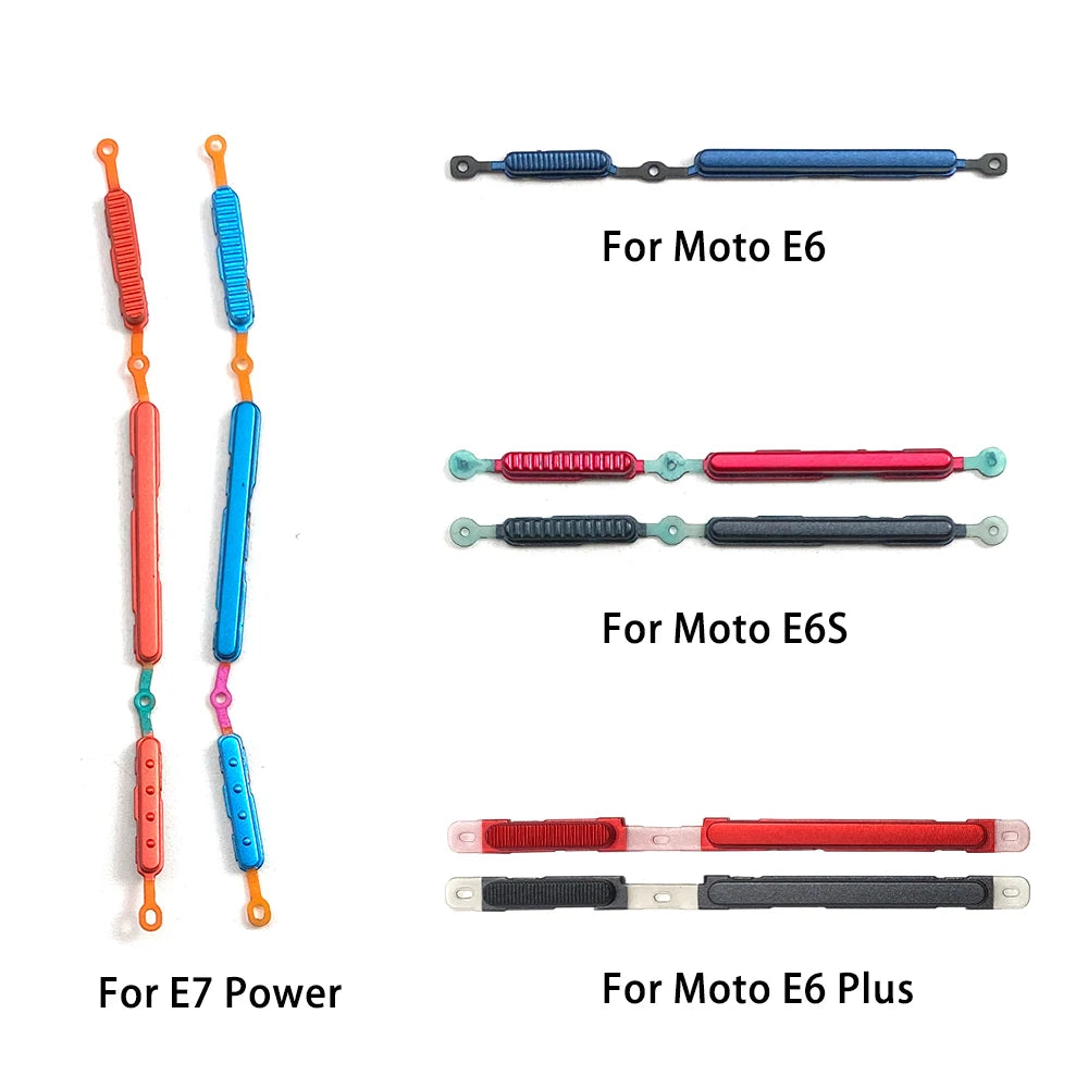 New For Motorola Moto E5 E6 E6s Plus E7 Power Power Button + Volume Side Button Replacement Parts Motorola phone repair parts