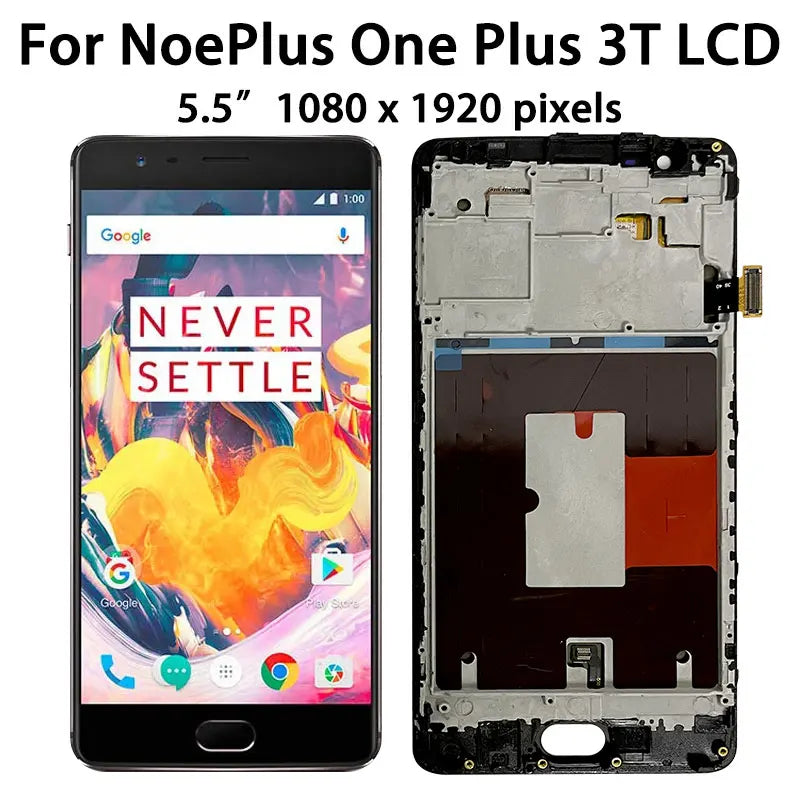 Super AMOLED 5.5" For OnePlus 3 3T LCD A3003 A3000 A3010 Display Touch Screen Digitizer Assembly Replacement  OnePlus phone repair parts