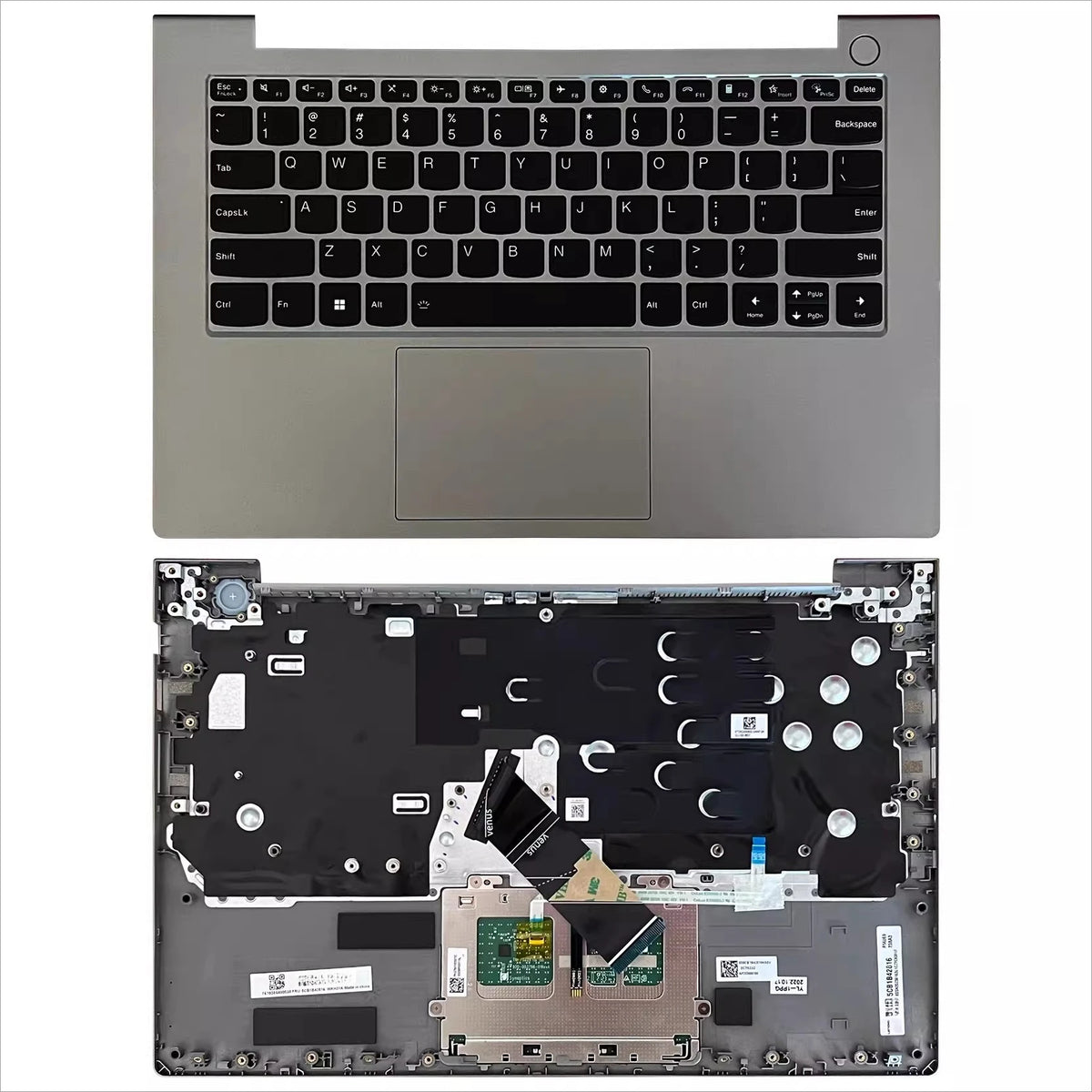 Upper case keyboard for Lenovo K4E-ITL K4E-ARE IAP ABA ACL topcase palmrest C shell keyboard cover touchpad assembly Lenovo laptop repair parts