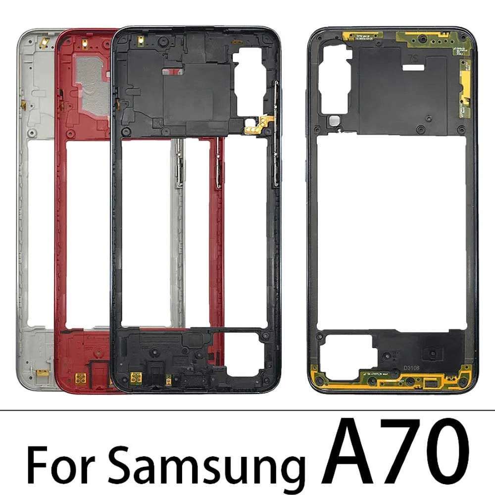 10Pcs/Lot, Middle Frame Bezel Middle Plate For Samsung A20 A30 A50 A70 Replacement parts Samsung phone repair parts