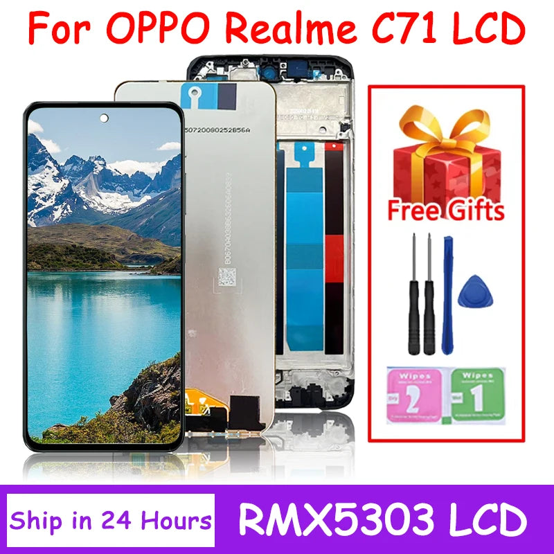 6.67”AAA+ For OPPO Realme C71 LCD RMX5303 Display Touch Screen Assembly For RealmeC71 LCD Replacement Repair Parts  Oppo phone repair parts