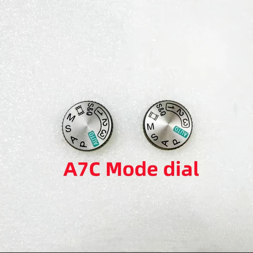 1PCS New Top Cover Model Dial for Sony A7C Camera Silver Mode Dial Repair Part Digital Camera repair parts