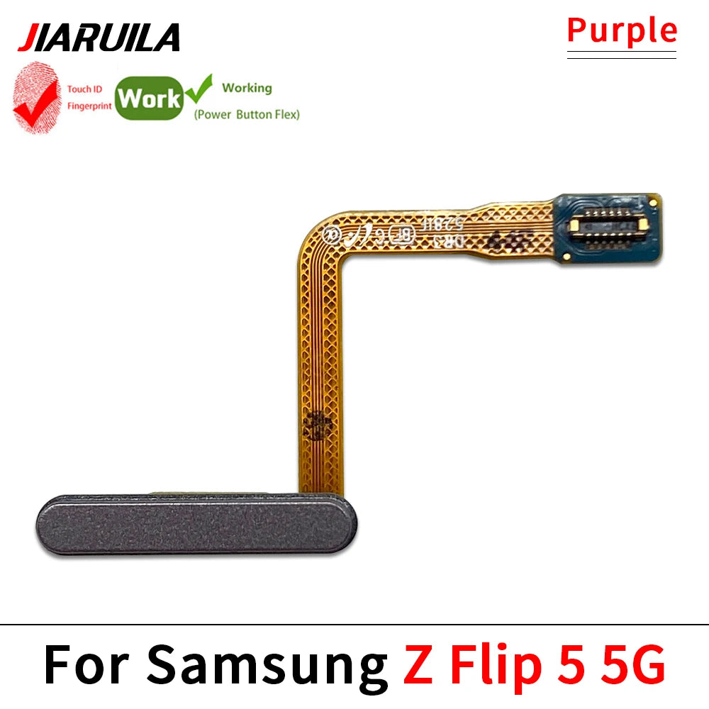 Fingerprint Home Button Fingerprint Menu Return Key Recognition Sensor Flex Cable For Samsung Z Flip 3 4 5 5G Samsung phone repair parts