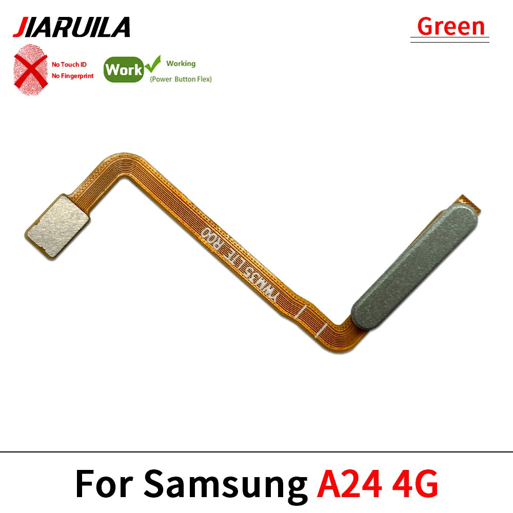 10Pcs/Lot, Home Button FingerPrint Touch ID Sensor Flex Cable Ribbon For Samsung A14 A24 A34 A54 4G 5G Replacement Parts Samsung phone repair parts