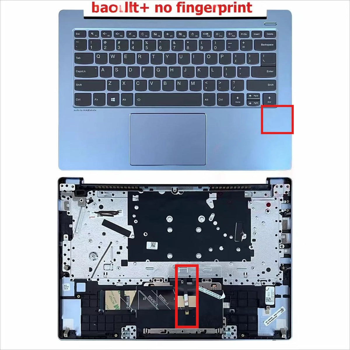 Upper case keyboard for Lenovo Xiaoxin AIR 14IKBR 14ARR 14IWL 530s-14ikb 2018 topcase palmrest C shell keyboard cover touchpad Lenovo laptop repair parts