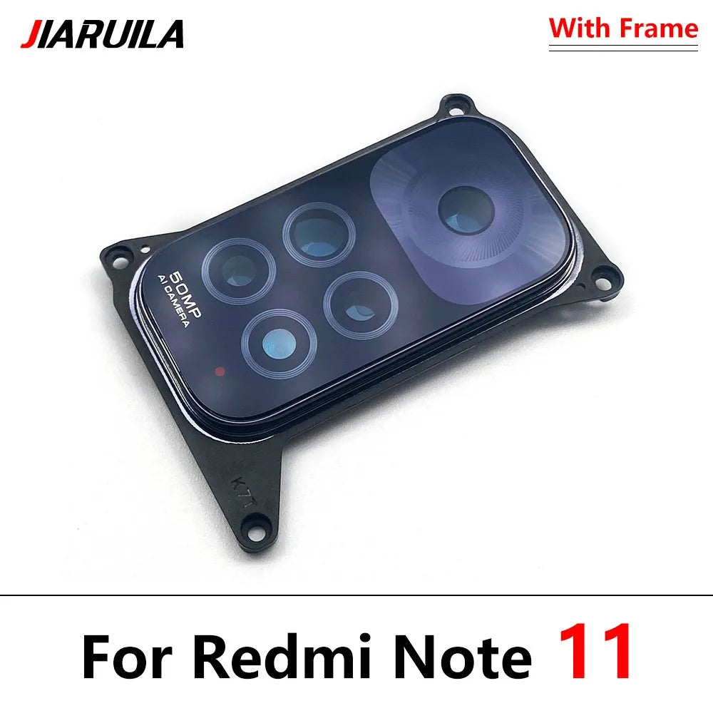 New For Xiaomi Redmi Note 11 Pro Plus 4G 5G / Note 11s 4G Rear Camera Glass Lens Back Camera Glass With Frame Holder Cover  Xiaomi  Xiao mi phone repair parts