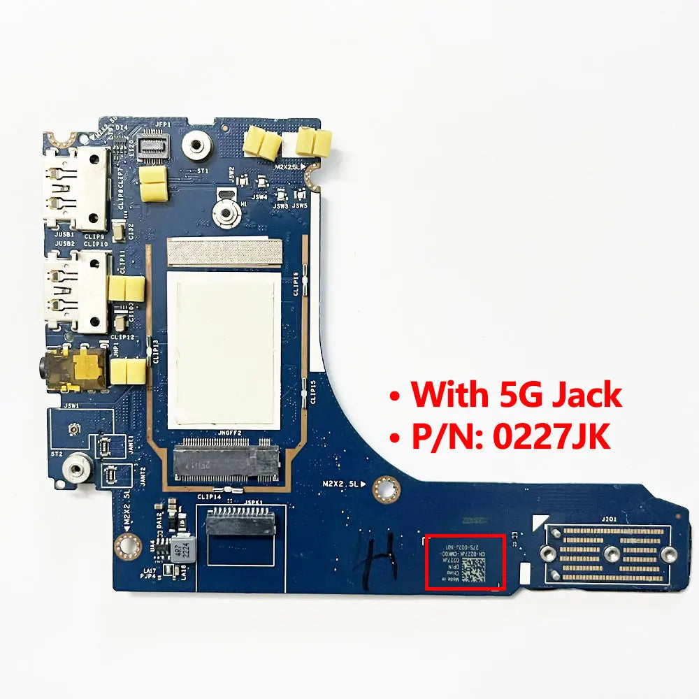 OEM For Dell Latitude 7640 Laptop Fingerprint Reader Audio USB Jack Switch Power Button Board Repairing 0XFYFJ 0PK8DG LS-M597P Dell laptop repair parts