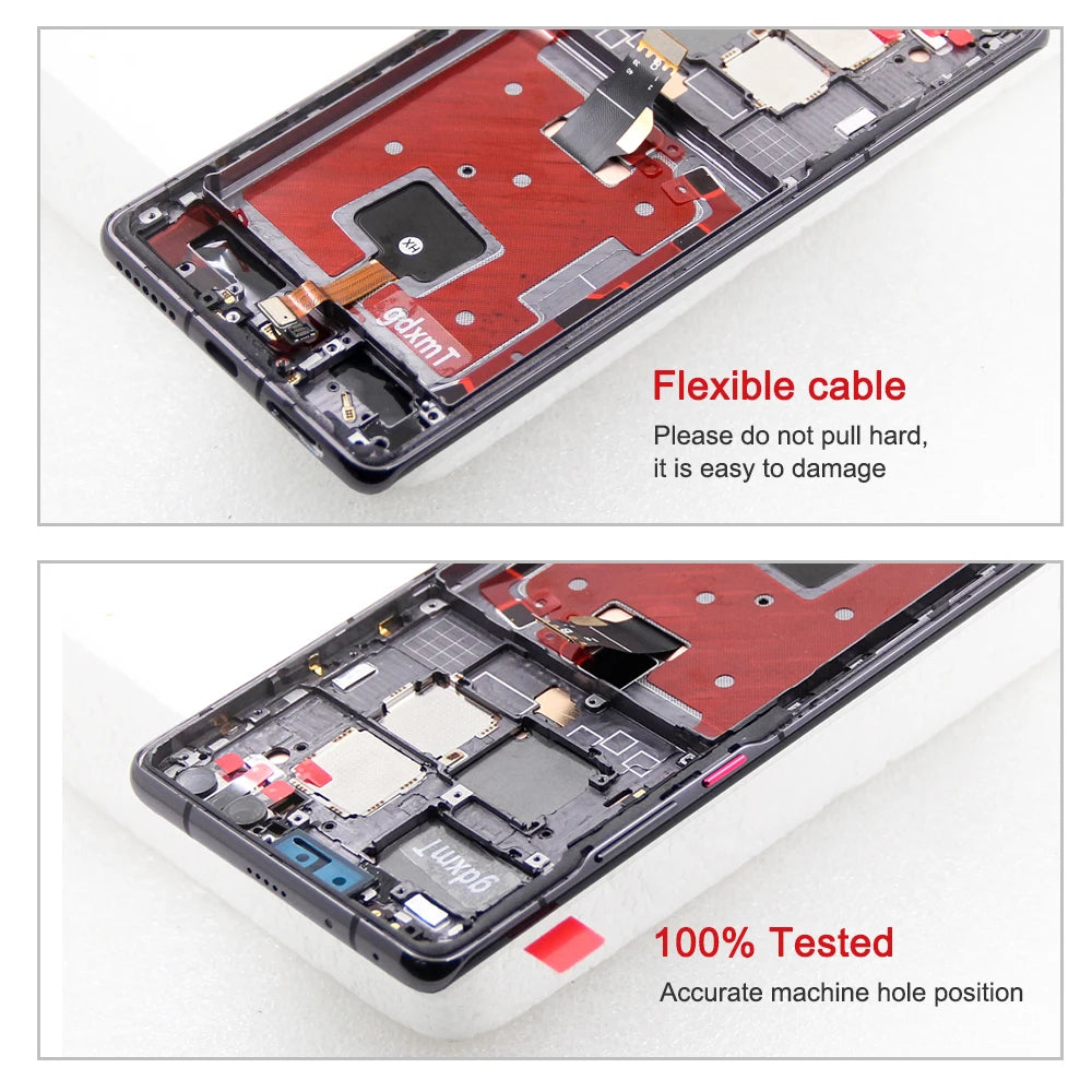 For Huawei Mate 40 Pro NOH-NX9 NOH-AN01 LCD Display Touch Screen Digital For Huawei Mate 40 Pro Screen Replacement Tested HUAWEI phone repair parts