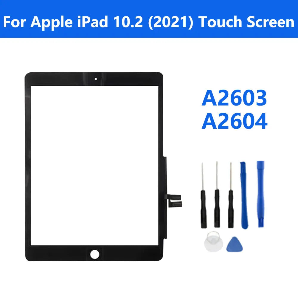 10.2"For Apple iPad 9 / iPad 10.2 (2021) Touch Screen Digitizer Glass Panel & LCD Display A2603 / A2604 Tablet Screen  iPad repair parts