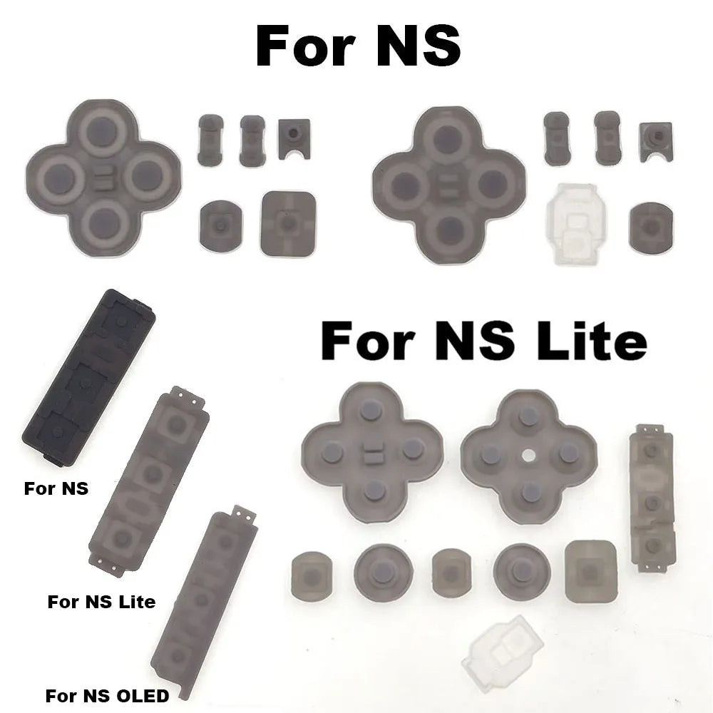 1-5Set For Nintendo NS Switch Lite Joy-Con Left Right Controller Conductive Rubber On/OFF  Silicone Button Pad Kit For NS OLED Game console repair parts
