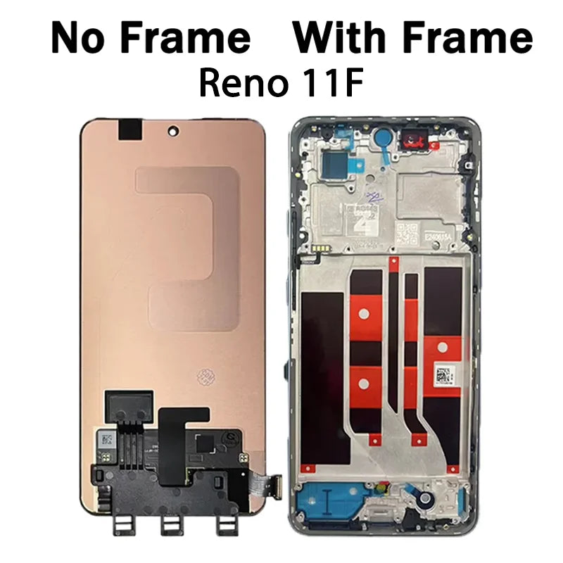 AMOLED Display For Oppo Reno 11F 12F 13F 14F 15F LCD Display Touch Screen Digitizer Assembly Replacement Repair Parts  Oppo phone repair parts