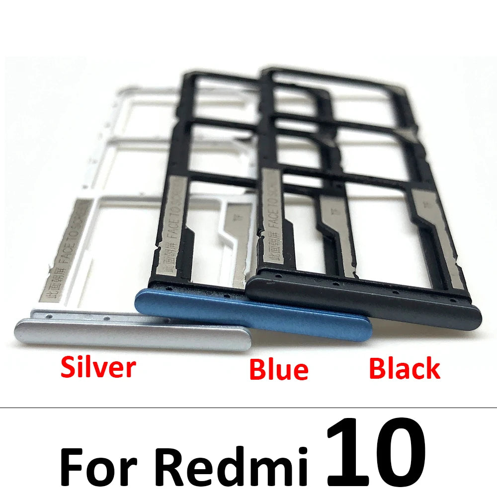 10Pcs, SIM Card Tray Slot Holder Adapter Accessories For Xiaomi Redmi 7 7A 8 8A 9 9A 9T 9C 10 10A 10C 12 12C 13 13C 14 14C  Xiaomi  Xiao mi phone repair parts