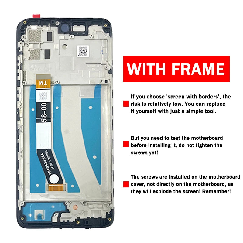 100% Test For Motorola Moto G32 LCD Display Touch Screen Digitizer Assembly For Moto G32 Display Replacemen Repair Parts Motorola phone repair parts