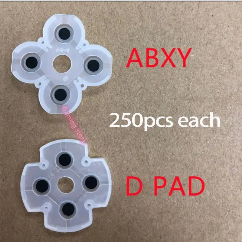 500pcs for Playstation 4 PS4 game Controller JDM-050-055 030 040 001 011 keypad button ABXY D Pad Silicone conductive Rubber se Game console repair parts