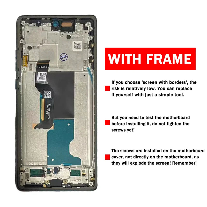 New TFT Edge50 Fusion Display for Motorola Moto Edge 50 Fusion LCD Touch Screen Digitizer XT2429-1 LCD Display Replacement Motorola phone repair parts