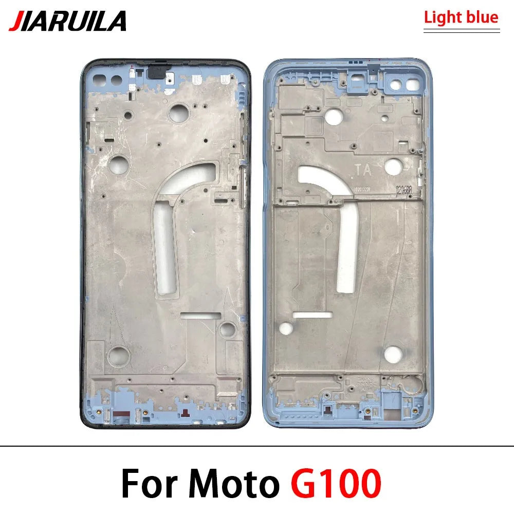 New For Motorola Moto G10 G20 G30 G50 G60 G60S G100 G200 Housing Middle Frame Bezel Plate Cover Motorola phone repair parts