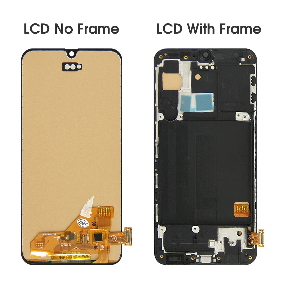 AMOLED A40 Display Screen, For Samsung Galaxy A40 A405 A405F A405S LCD Display Digital Touch Screen with Frame Replacement Samsung phone repair parts