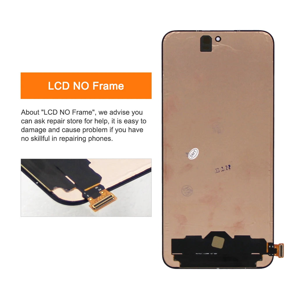 6.36" Mi 13 Display Screen Replacement for Xiaomi 13 Mi13 2211133C 2211133G Lcd Display Digital Touch Screen with Fingerprints Xiaomi phone repair parts