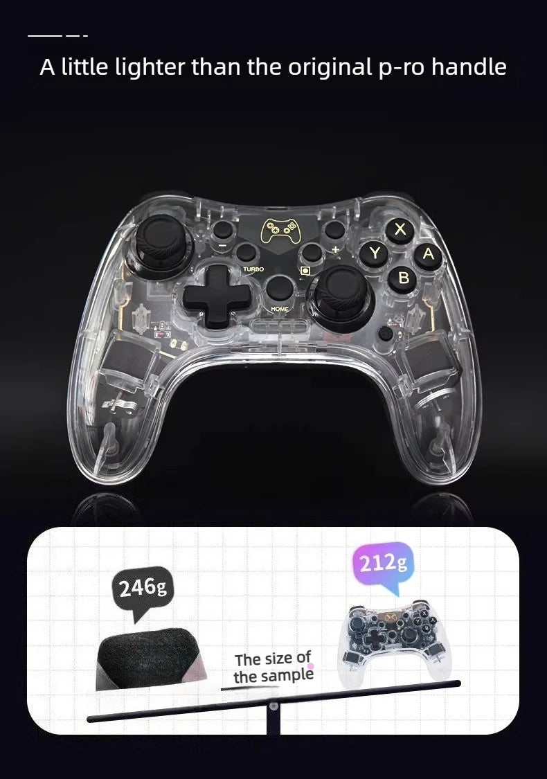 Wireless Bluetooth game controller Console Joypad Joystick for N-intendo S-witch Pro PC mobile phones vibration wake-up Gamepad  Game console accessories