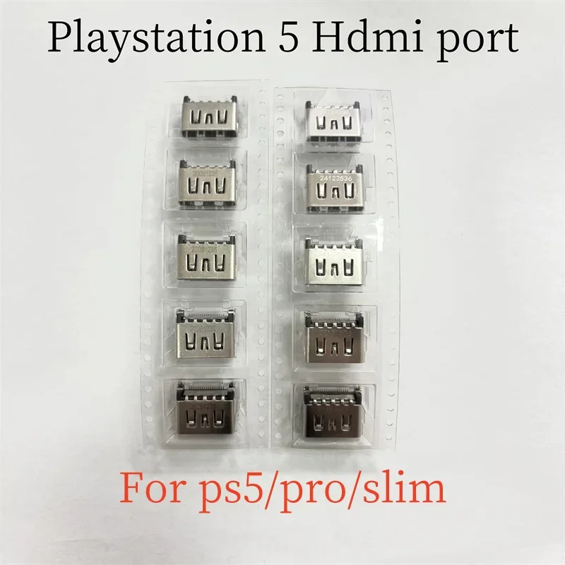 10pcs/lot New Factory Original New for Ps5 Hdmi Connector for Playstation 5 Console Hdmi-compatible Socket Port Replacement Game console repair parts