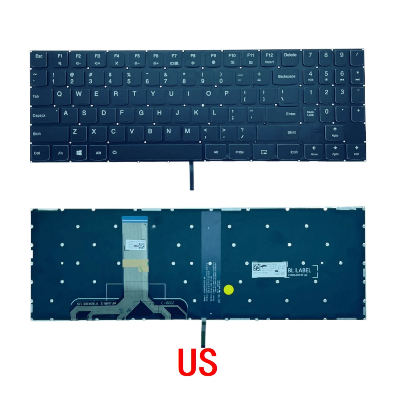 US Russian Spanish Brazil Backlit Keyboard For Lenovo Legion Y530 -15ICH Y7000P-1060 Y7000-2019 Y540-15IRH Y540-17IRH Y545-PG0 Lenovo laptop repair parts