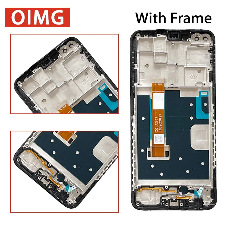 6.57"IPS LCD For Oppo Reno4 Z Reno 4Z 5G LCD CPH2065 Display Screen Frame+Touch Panel Digitizer Assembly Replacement Repair Part  Oppo phone repair parts