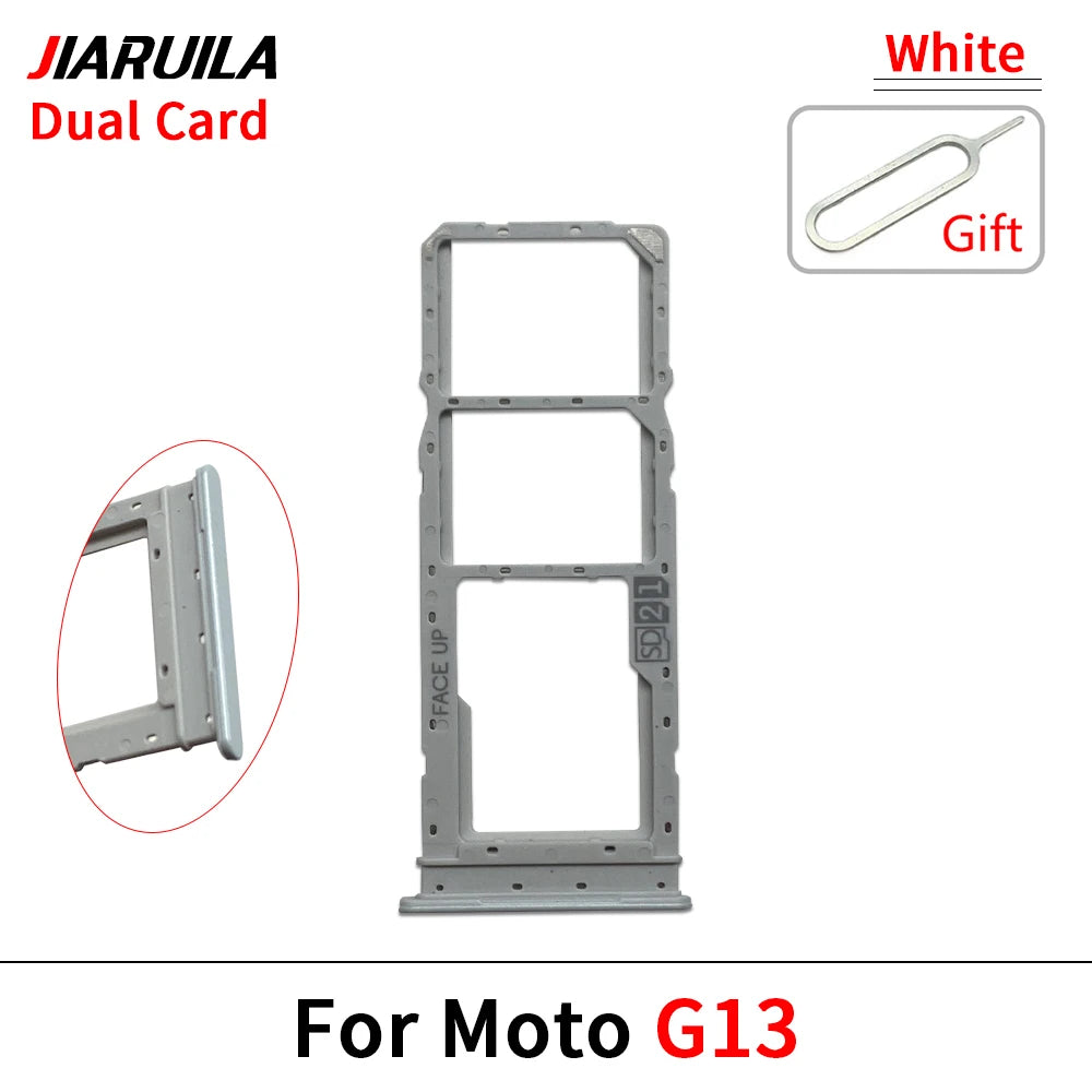 Micro Nano SIM Card Holder Tray Slot Holder Adapter Socket For Motorola Moto G13 G23 G53 G73 G84 Motorola phone repair parts