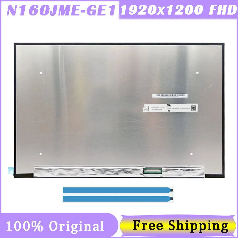 16 Inch 40 Pin EDP Screen N160JME-GE1 N160JME GE1 1920X1200 FHD 100% SRGB 165HZ LCD Panel Replacement Matrix