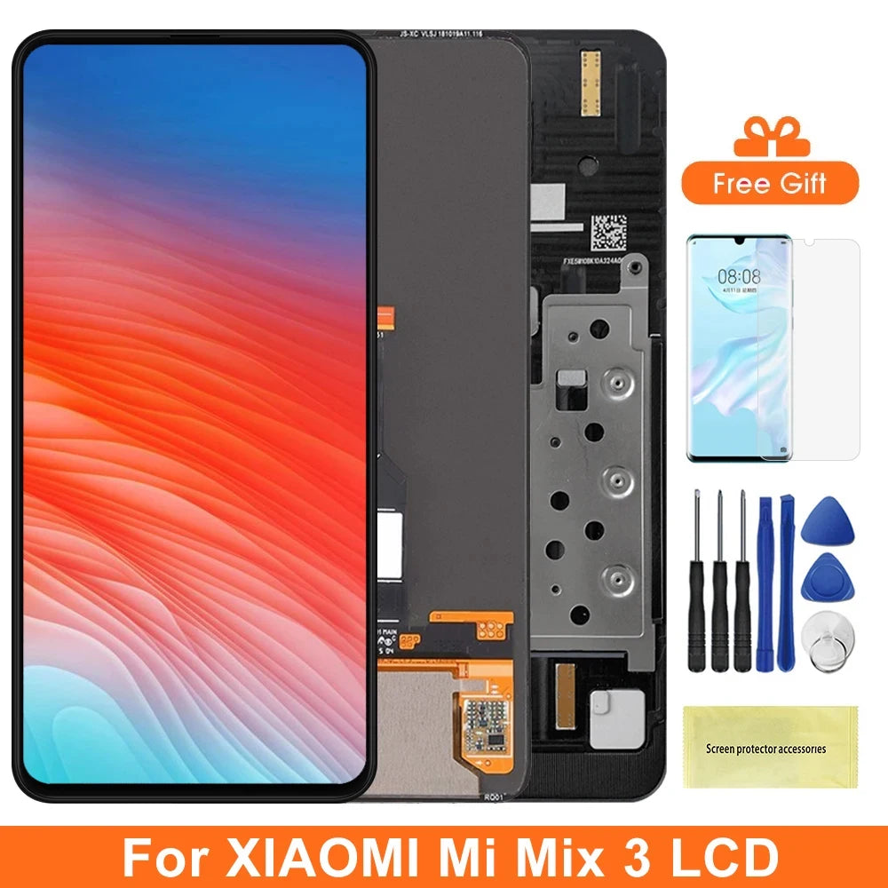 6.4" Mix3 Display Screen Replacement, for Xiaomi Mi Mix 3 M1810E5A LCD Display Digital Touch Screen with Frame  for Mix 3 5G Xiaomi phone repair parts