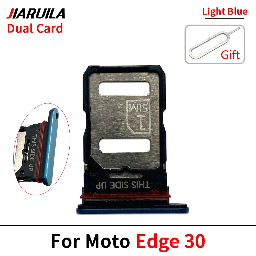 10Pcs, Micro Nano SIM Card Holder Tray Slot Holder Adapter Socket For Motorola Moto Edge 20 30 40 50 Pro Neo Fusion Lite Ultra Motorola phone repair parts
