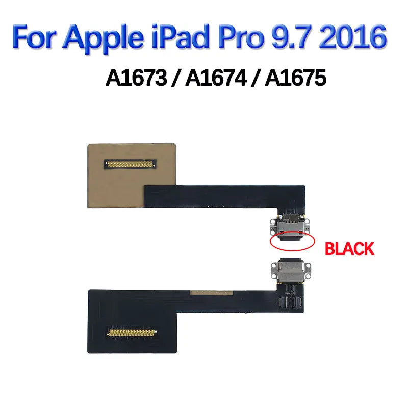 USB Power Charging Port For Apple iPad Pro 9.7/Pro10.5/Pro11 Pro12.9 1st 2nd Charging Dock Plug LCD Display Flex Cable Connect  iPad repair parts