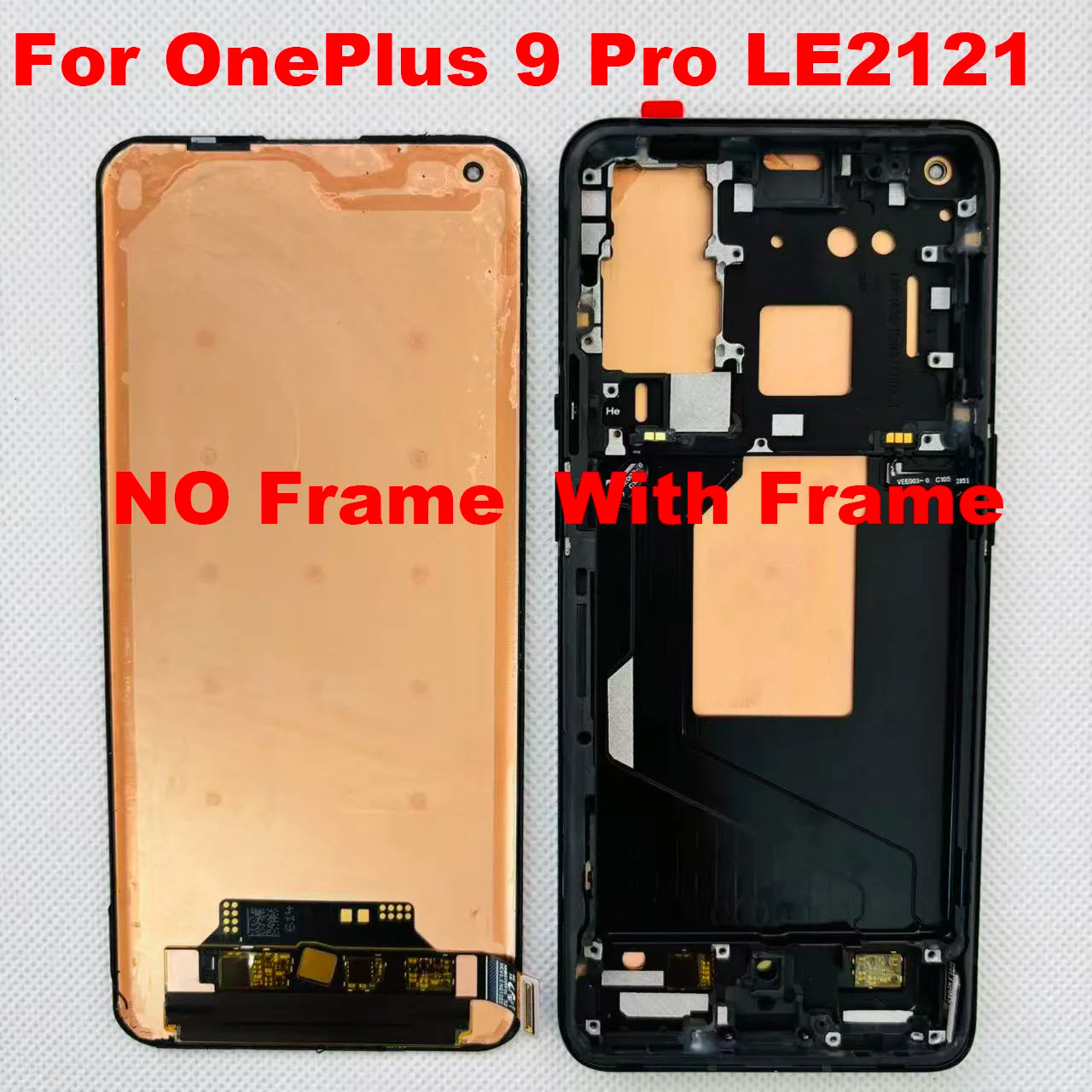 6.7''Original Amoled For OnePlus 9 Pro LE2121 LCD Screen Display Touch Panel Digitizer For OnePlus 9 1+9 LE2113 LE211 Frame  OnePlus phone repair parts