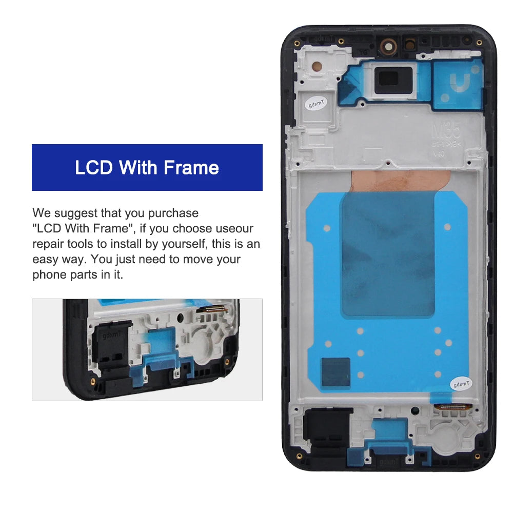 OLED/TFT For Samsung M35 LCD Display Touch Screen Digitizer Assembly Replacement SM-M356B, SM-M356B/DS M35 5G LCD Screen Samsung phone repair parts