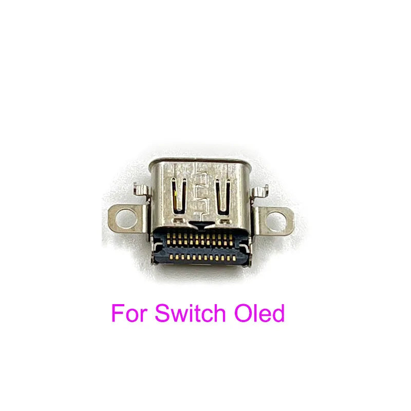 10PCS USB-C Charging Port Socket Jack HEG-001 For Nintendo Switch OLED Game console repair parts