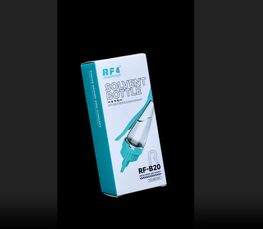RF4 RF-B20 Universal Alcohol Dispenser Bottle Push-Type Solvent Bottle Rotating Nozzle Anti-Splash for Motherboard Cleaning Professional Repair Tools