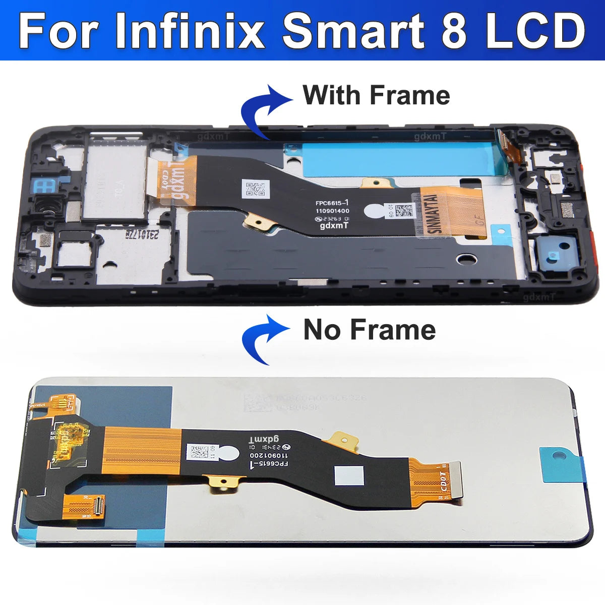 X6525 Display Lcds For Infinix Smart 8 Mobile Phone Lcd For lnfinix Smart 8 LCD Screen Replacement Parts Infinix phone repair parts