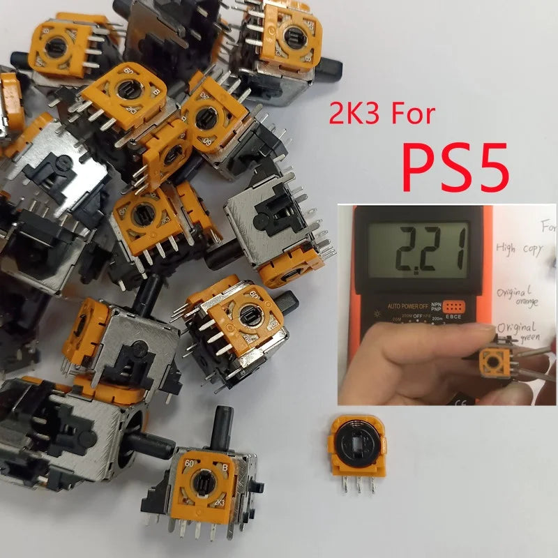 100pcs/lot ALPS Original 3D Joystick for Xboxone Controller Repair Parts 3D Analog Stick for Ps4 Game Pad for Ps5 Dualsense Game console repair parts