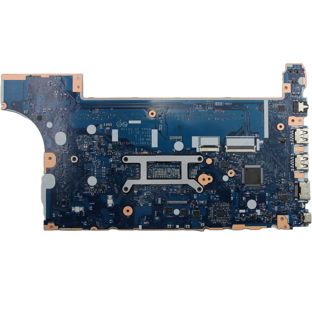 Laptop Motherboard For Lenovo ThinkPad E490 E590 NM-B911 UMA With CPU i3 8145U i5 8265U i7 8565U FRU:5B20V80719 5B20V80725  Lenovo laptop repair parts