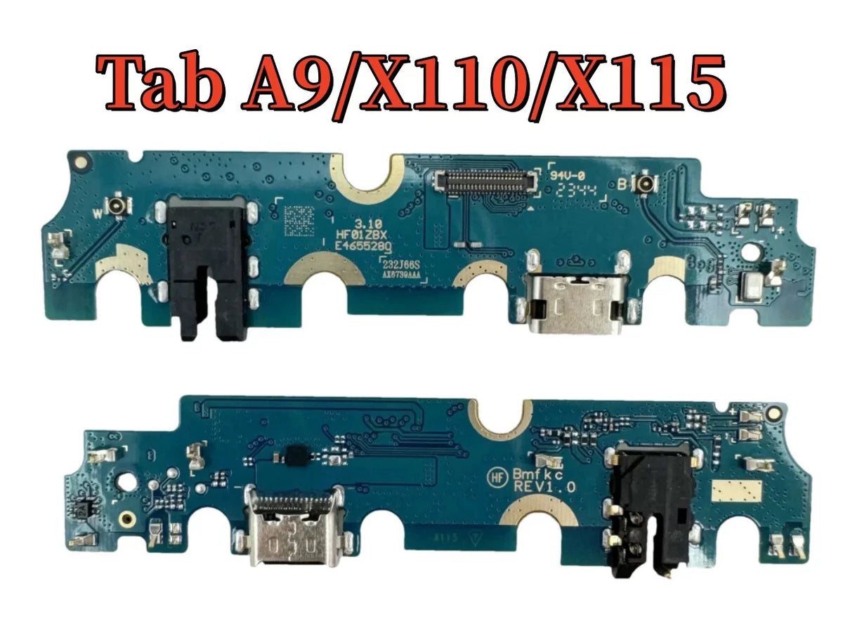 USB Charging Port Connector Plug Jack Charge Dock Board Flex Cable For Tab A9+/X210/X216 A9/X110/X115 lcd power Volume cable Samsung tablet repair parts