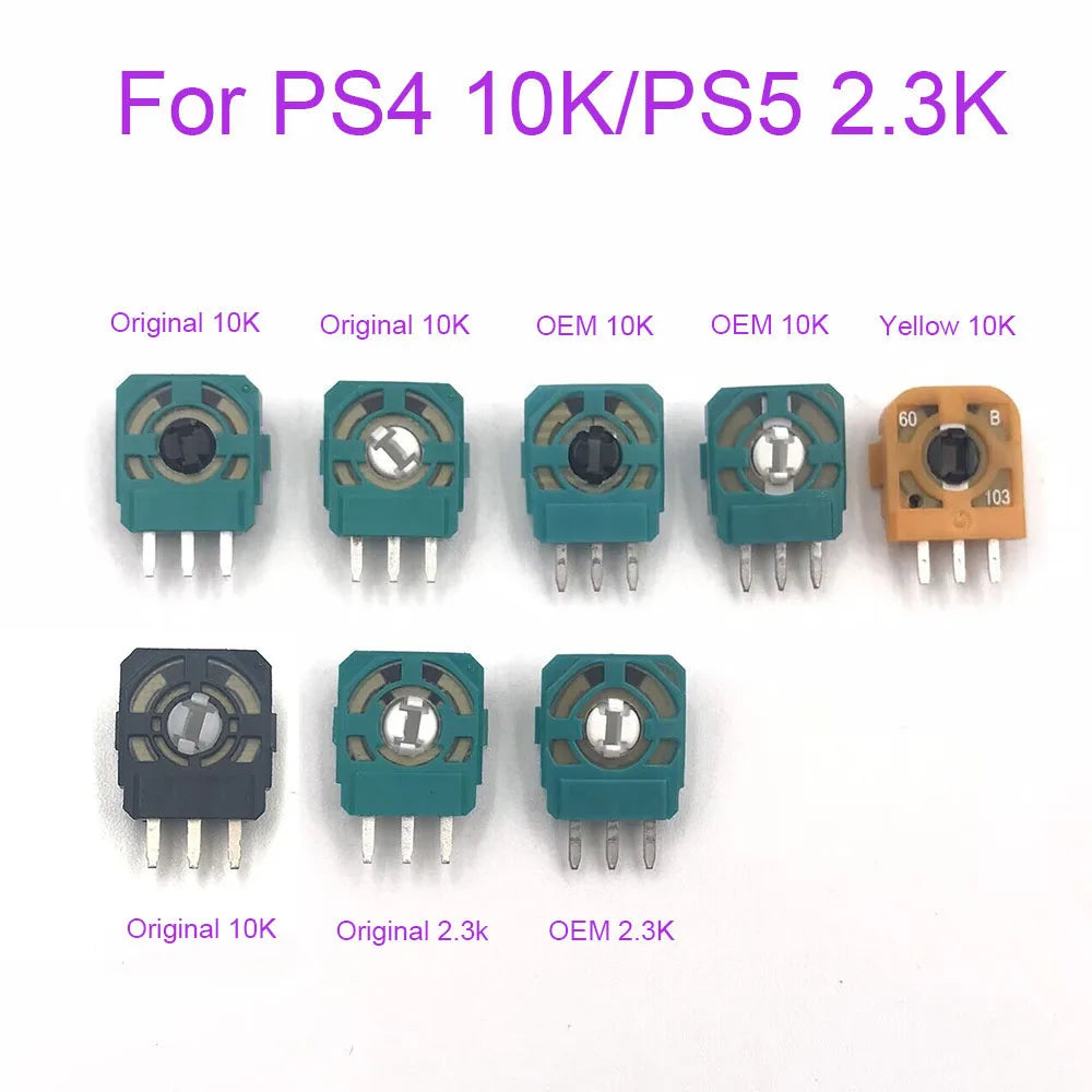 20Pcs Joystick Potentiometers Sensor Repair Kit For PS5 PS4 Pro XBOX ONE Controllers 3D Thumbstick Axis Resistors Repair Part Game console repair parts