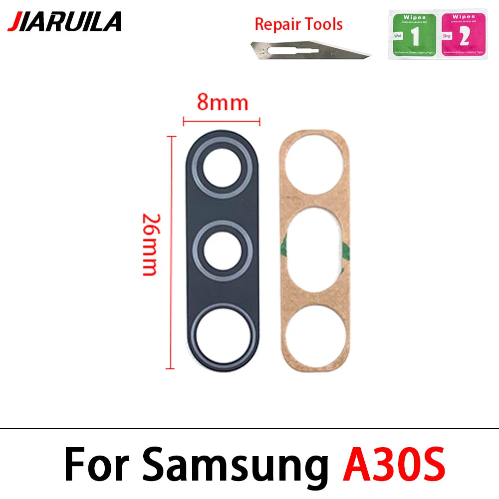 100Pcs/Lot, For Samsung A10 A20 A30 A50 A70 A10s A20s A30S A50S A21s A01 A11 A12 A21 A31 A51 A71 Rear Back Camera Glass Lens Samsung phone repair parts