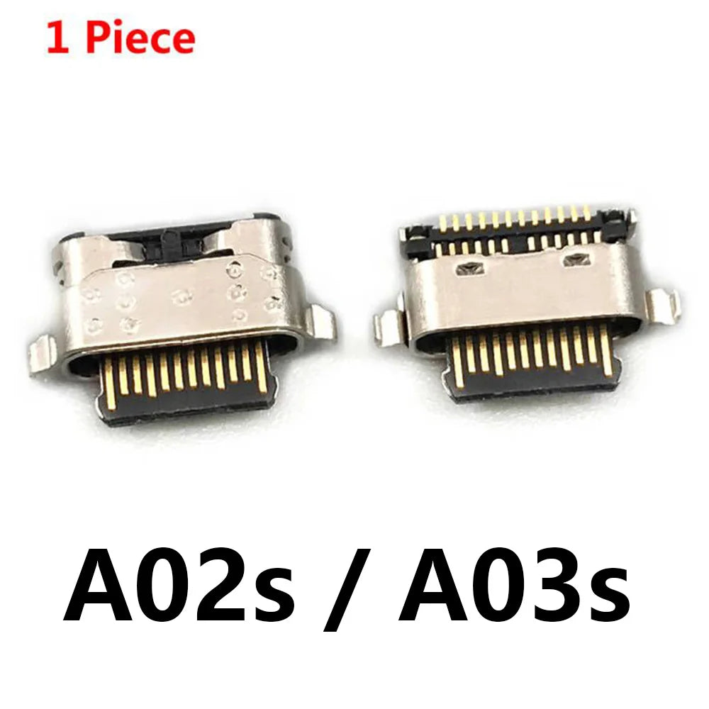 100Pcs Charger USB Charging Port Dock Connector For Samsung A20 A30 A50 A70 A51 A21s A01 A30s A20s A50s A11 A21 A31 A52 A02s A32 Samsung phone repair parts