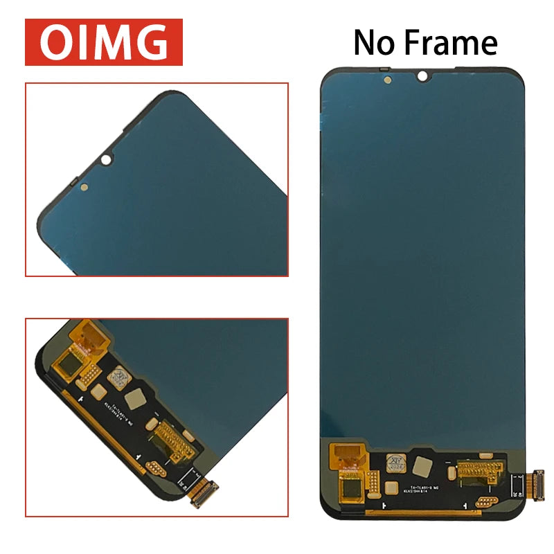 6.4' 100% Test For Oppo Reno 3 Reno3 4G CPH2043 LCD Display Touch Screen Digitizer For Oppo A91 PCPM00 LCD Frame Oppo phone repair parts Realme phone repair parts