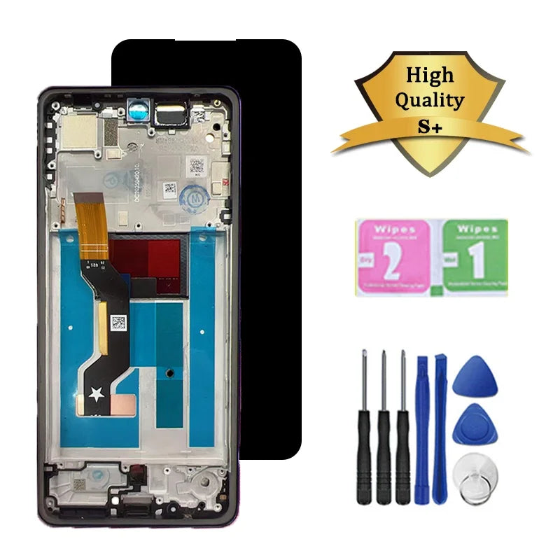 6.67"New For Motorola Moto G86 Power Display LCD Screen Touch Digitizer Assembly For Moto XT2527-7 LCD With Fingerprint Motorola phone repair parts